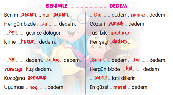 “Benimle Yaşıt Dedem” şiiri