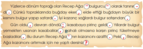 4. Sınıf Türkçe Ders Kitabı Cevapları Sayfa 110 Özgün Yayınları (Dimyat'a Pirince Giderken Evdeki Bulgurdan Olmak)