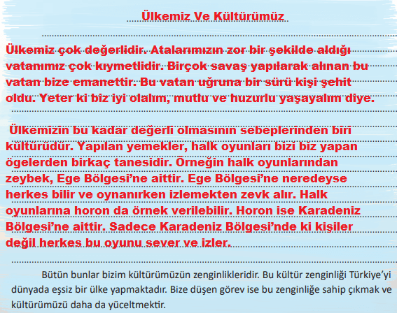 6. Sınıf Türkçe Ders Kitabı Cevapları Sayfa 175 MEB Yayınları (Anadolu)