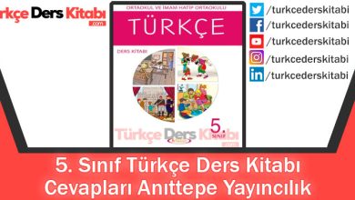 5. Sınıf Türkçe Ders Kitabı Cevapları Anıttepe Yayıncılık