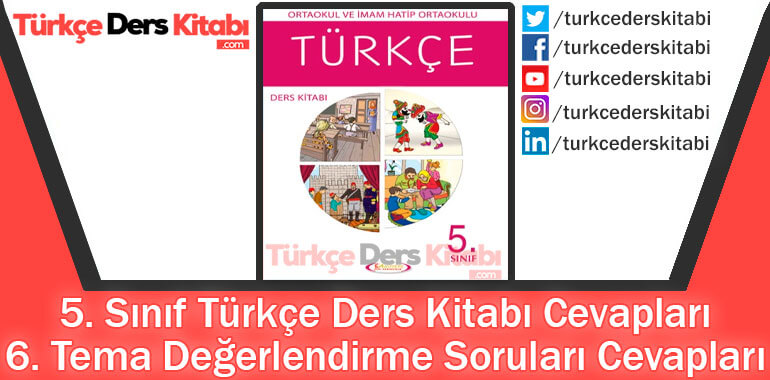 6. Tema Değerlendirme Soruları Cevapları (5. Sınıf Türkçe Anıttepe)