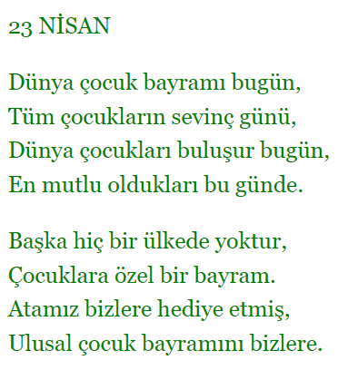 3. Sınıf Türkçe Ders Kitabı Cevapları Sayfa 211 MEB Yayınları (Dünya Çocuk Bayramı)