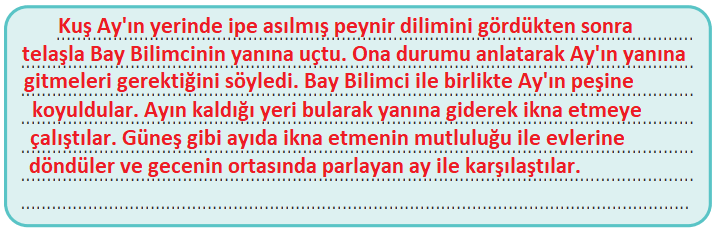 4. Sınıf Türkçe Ders Kitabı Cevapları Sayfa 197 Özgün Yayınları (Güneş'in Gittiği Gün)11