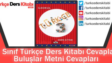 Buluşlar Metni Cevapları (3. Sınıf Türkçe MEB)