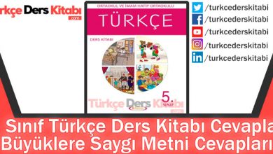 Büyüklere Saygı Metni Cevapları