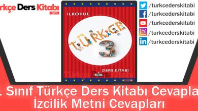 İzcilik Metni Cevapları (3. Sınıf Türkçe MEB)