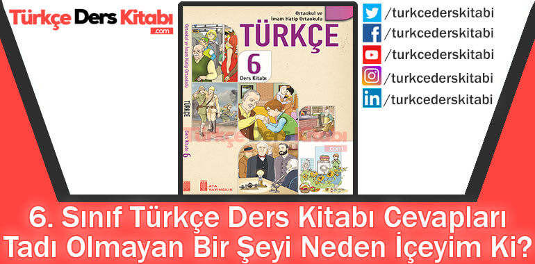 Tadı Olmayan Bir Şeyi Neden İçeyim Ki Metni Cevapları (6. Sınıf Türkçe ATA)