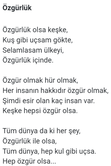 Başlık 2. Sınıf Türkçe Ders Kitabı Cevapları Sayfa 247 ADA Yayınları (Özgür Olmak Ya Da Olmamak Metni)