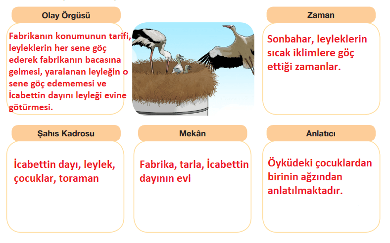 7. Sınıf Türkçe Ders Kitabı Cevapları Sayfa 145 ÖZGÜN Yayınları (Son Leylek Metni)