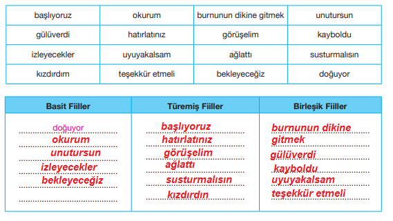 7. Sınıf Türkçe Ders Kitabı Cevapları Sayfa 151 ÖZGÜN Yayınları (Güz Metni)