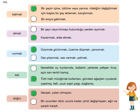 7. Sınıf Türkçe Ders Kitabı Cevapları Sayfa 174 ÖZGÜN Yayınları (Sazıma Metni )