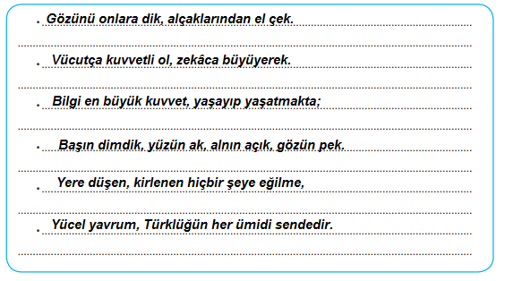 7. Sınıf Türkçe Ders Kitabı Cevapları Sayfa 202 ÖZGÜN Yayınları (Ağaç ve Sen Metni )
