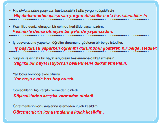 7. Sınıf Türkçe Ders Kitabı Cevapları Sayfa 260 ÖZGÜN Yayınları (Elinizin Altındaki Dünya Metni )