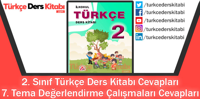 7. Tema Değerlendirme Çalışmaları Cevapları (2. Sınıf Türkçe ADA)