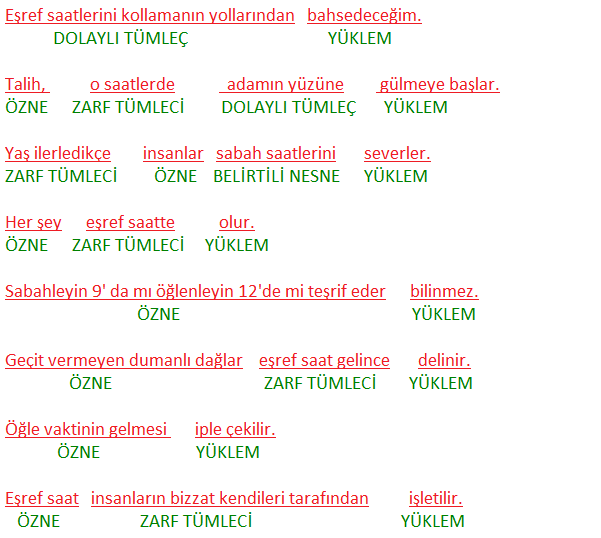 8. Sınıf Türkçe Ders Kitabı Cevapları Sayfa 154 MEB Yayınları (Eşref Saat Metni)