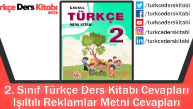 Işıltılı Reklamlar Metni Cevapları (2. Sınıf Türkçe ADA)