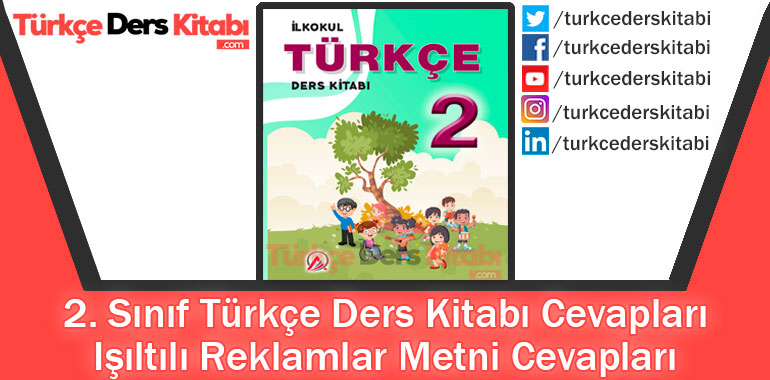 Işıltılı Reklamlar Metni Cevapları (2. Sınıf Türkçe ADA)