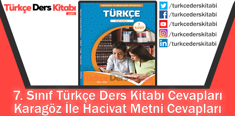 Karagöz İle Hacivat Metni Cevapları (7. Sınıf Türkçe ÖZGÜN)