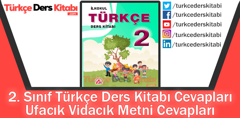 Ufacık Vidacık Metni Cevapları (2. Sınıf Türkçe ADA)