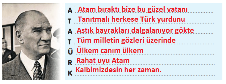 3. Sınıf Türkçe Ders Kitabı Cevapları Sayfa 47 Gizem Yayıncılık (Atatürk'ün Yaşamı)