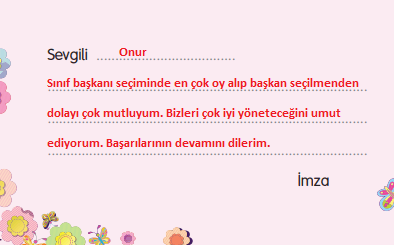 3. Sınıf Türkçe Ders Kitabı Cevapları Sayfa 82 Gizem Yayıncılık (Okulda Seçim Metni)