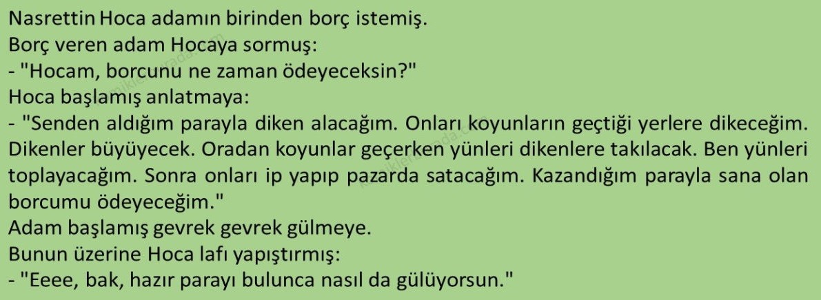 6. Sınıf Türkçe Ders Kitabı Cevapları Sayfa 268 MEB Yayınları (Hacettepe Metni)