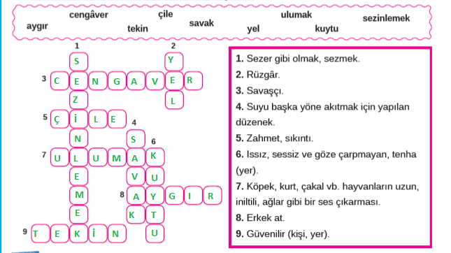 8. Sınıf Türkçe Ders Kitabı Cevapları Sayfa 220 MEB Yayınları 8. Sınıf Türkçe Ders Kitabı Cevapları Sayfa 224 MEB Yayınları (Yılkı Atı Metni)