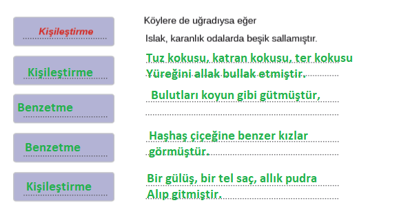 8. Sınıf Türkçe Ders Kitabı Cevapları Sayfa 230 MEB Yayınları (Rüzgar Metni)