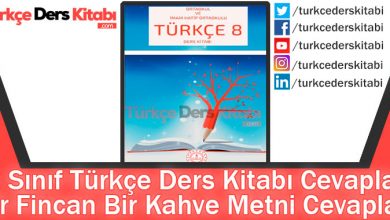 Bir Fincan Bir Kahve Metni Cevapları (8. Sınıf Türkçe MEB)
