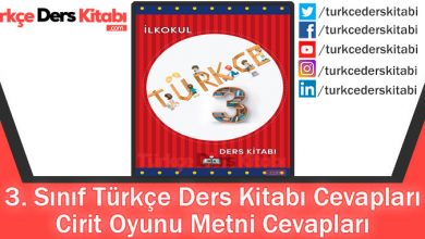 Cirit Oyunu Metni Cevapları (3. Sınıf Türkçe MEB)