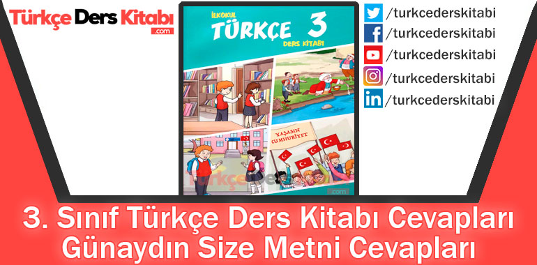 Günaydın Size Metni Cevapları (3. Sınıf Türkçe Gizem)