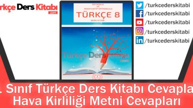 Hava Kirliliği Metni Cevapları (8. Sınıf Türkçe MEB)