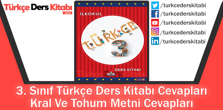 Kral Ve Tohum Metni Cevapları (3. Sınıf Türkçe MEB)