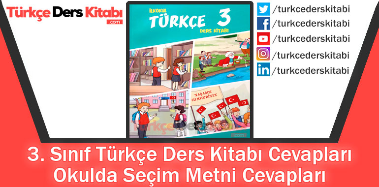 Okulda Seçim Metni Cevapları (3. Sınıf Türkçe Gizem)