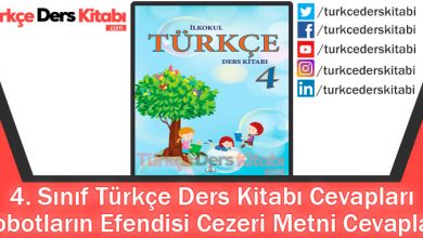 Robotların Efendisi Cezeri Metni Cevapları (4. Sınıf Türkçe MEB)