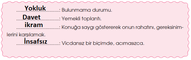 4. Sınıf Türkçe Ders Kitabı Cevapları Sayfa 44 Özgün Yayınları (Ye Kürküm Ye Metni)