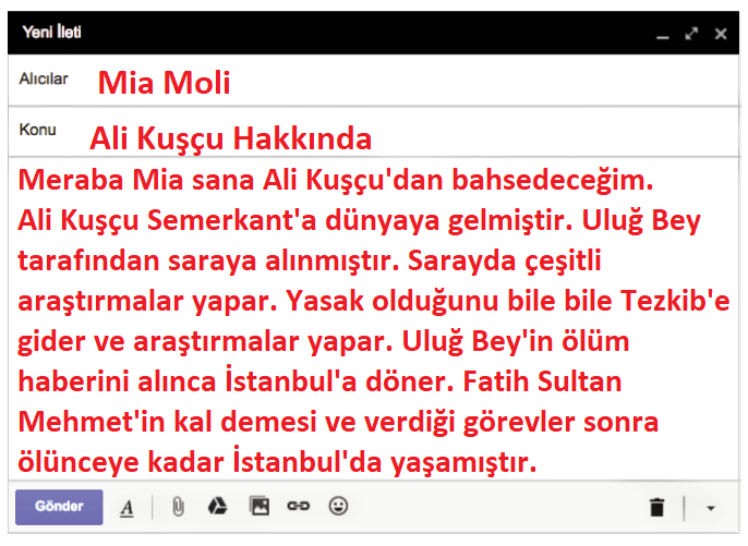 5. Sınıf Türkçe Ders Kitabı Cevapları Sayfa 129 Anıttepe Yayınları (Ali Kuşçu Metni)