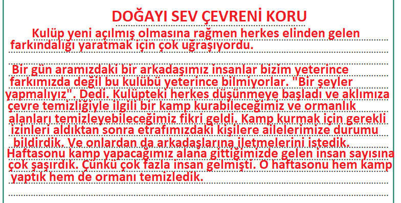 5. Sınıf Türkçe Ders Kitabı Cevapları Sayfa 77 Anıttepe Yayınları (Bu Nehir Bizim Metni)