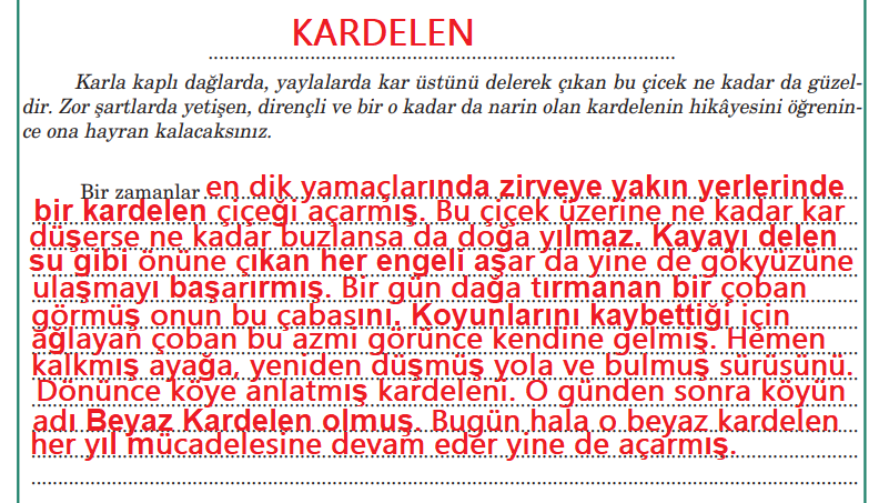 5. Sınıf Türkçe Ders Kitabı Cevapları Sayfa 92 Anıttepe Yayınları (Deprem Metni)