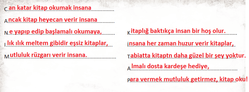 6. Sınıf Türkçe Ders Kitabı Cevapları Sayfa 30 MEB Yayınları (Canım Kitaplığım Metni)