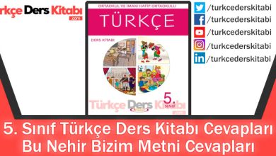 Bu Nehir Bizim Metni Cevapları (5. Sınıf Türkçe Anıttepe)