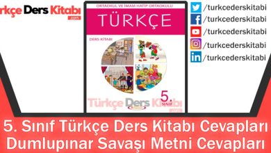 Dumlupınar Savaşı Metni Cevapları (5. Sınıf Türkçe Anıttepe)
