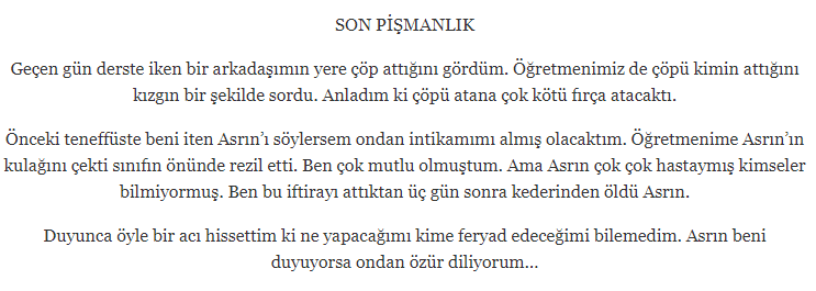 8. Sınıf Türkçe Ders Kitabı Cevapları Sayfa 27 MEB Yayınları (Kaşağı Metni)