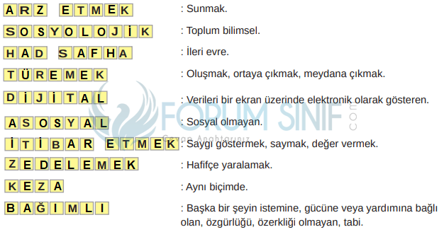 8. Sınıf Türkçe Ders Kitabı Cevapları Sayfa 82 MEB Yayınları (Gündelik Hayatımızda E-Hastalıklar Metni)