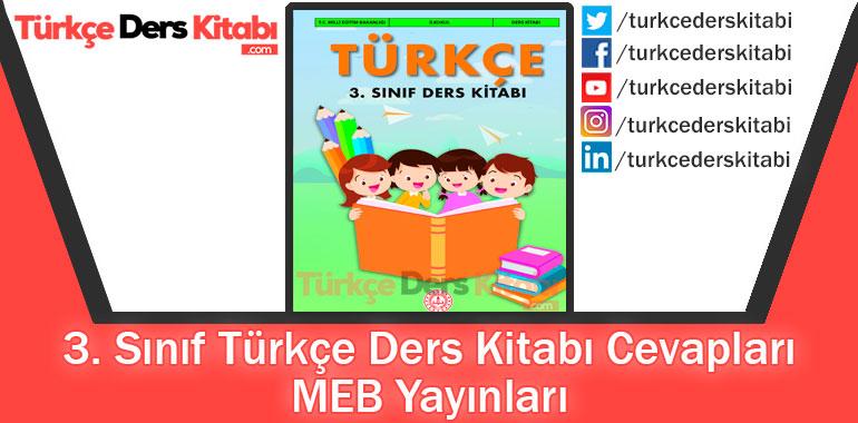 3. Sınıf Türkçe Ders Kitabı Cevapları MEB Yayınları 2024