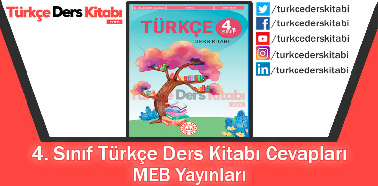 4. Sınıf Türkçe Ders Kitabı Cevapları MEB Yayınları