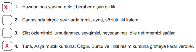 7. Sınıf Türkçe Ders Kitabı Cevapları Sayfa 101 ÖZGÜN Yayınları (3. Tema Değerlendirme Çalışmaları)