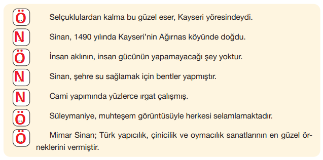 7. Sınıf Türkçe Ders Kitabı Cevapları Sayfa 115 ÖZGÜN Yayınları (Büyük Mimar Koca Sinan)1