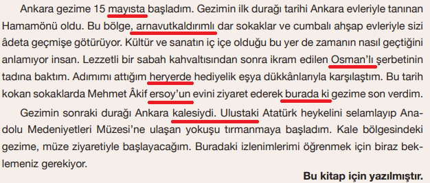 7. Sınıf Türkçe Ders Kitabı Cevapları Sayfa 120 ÖZGÜN Yayınları (Yurt Türküsü Metni)