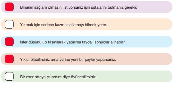 7. Sınıf Türkçe Ders Kitabı Cevapları Sayfa 90 ÖZGÜN Yayınları (Yıkmak Kolay)
